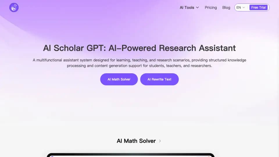 AI Scholar GPT